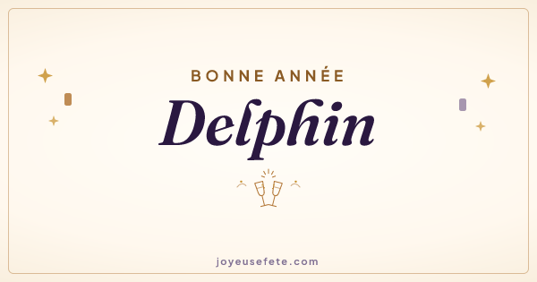 Image « Bonne année Delphin » au format large