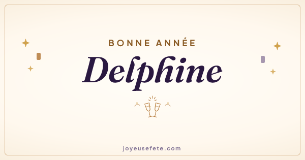 Image « Bonne année Delphine » au format large