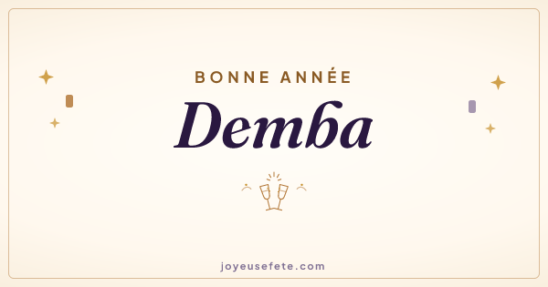 Image « Bonne année Demba » au format large
