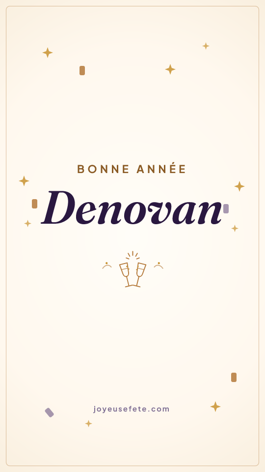 Image « Bonne année Denovan » au format story