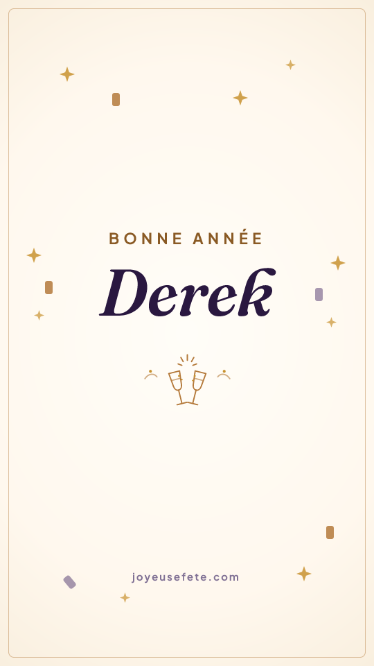 Image « Bonne année Derek » au format story