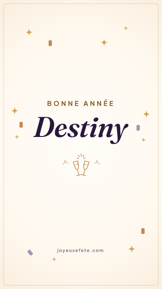 Image « Bonne année Destiny » au format story