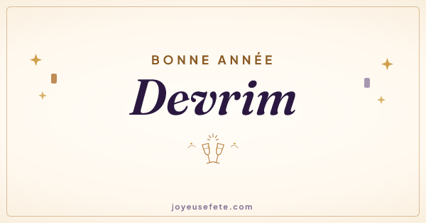 Image « Bonne année Devrim » au format large