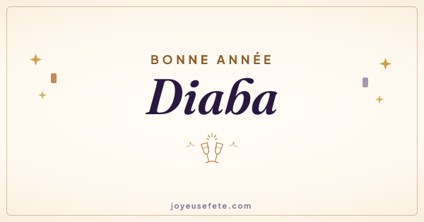 Image « Bonne année Diaba » au format large