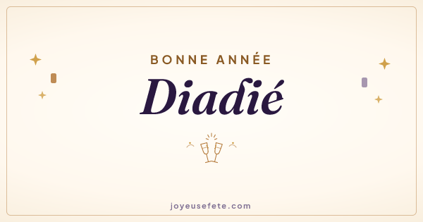 Image « Bonne année Diadié » au format large
