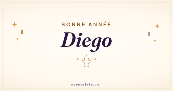 Image « Bonne année Diego » au format large