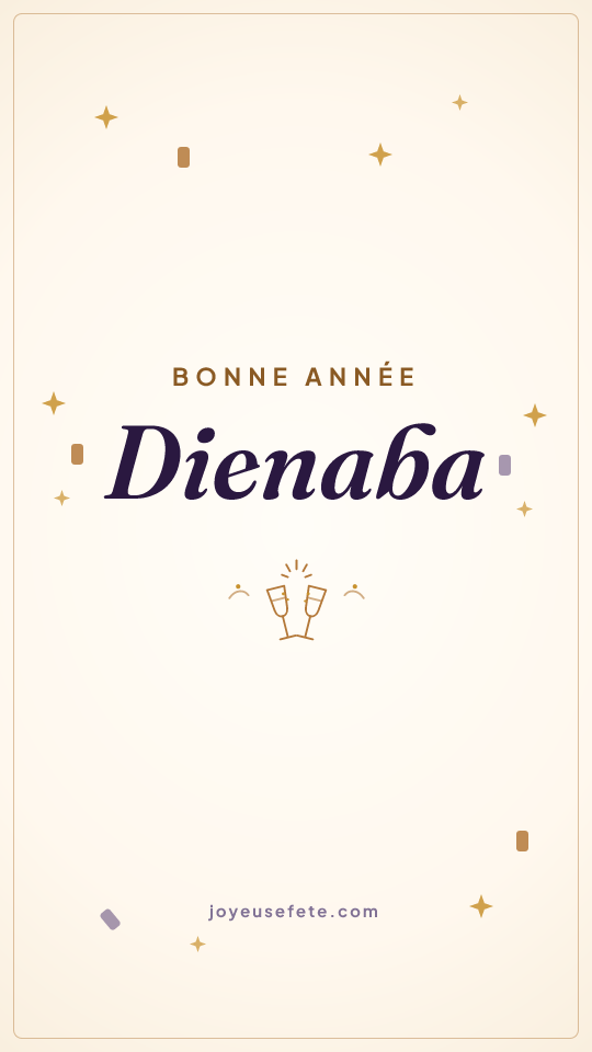 Image « Bonne année Dienaba » au format story