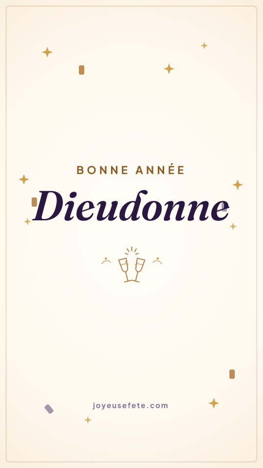 Image « Bonne année Dieudonne » au format story