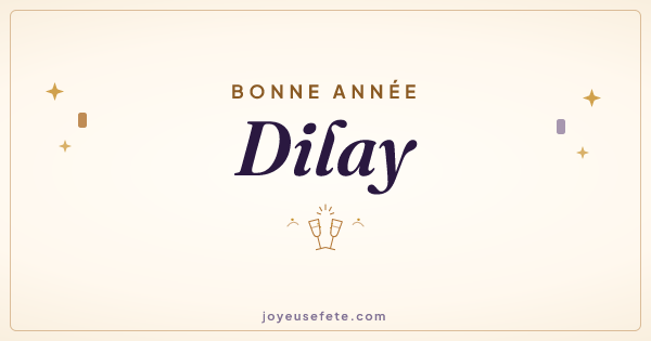 Image « Bonne année Dilay » au format large
