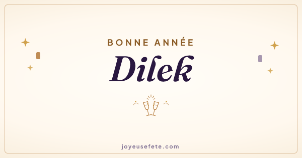 Image « Bonne année Dilek » au format large