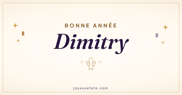 Image « Bonne année Dimitry » au format large