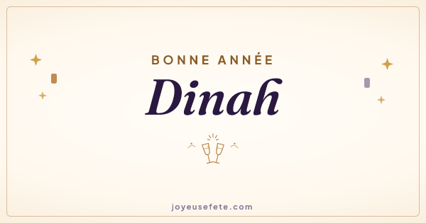 Image « Bonne année Dinah » au format large