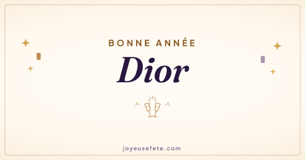 Image « Bonne année Dior » au format large
