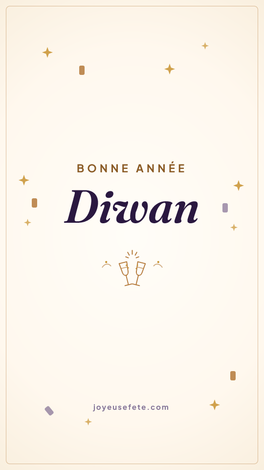 Image « Bonne année Diwan » au format story