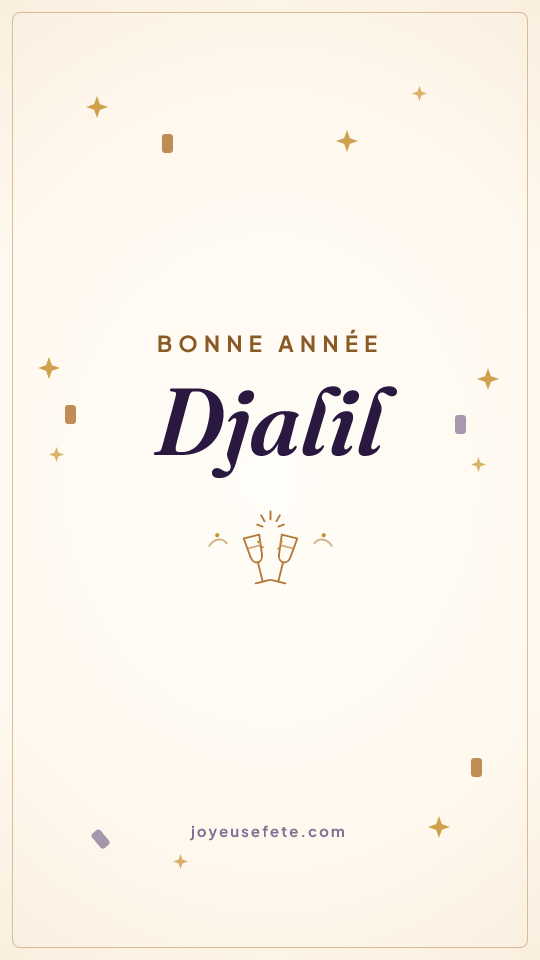 Image « Bonne année Djalil » au format story