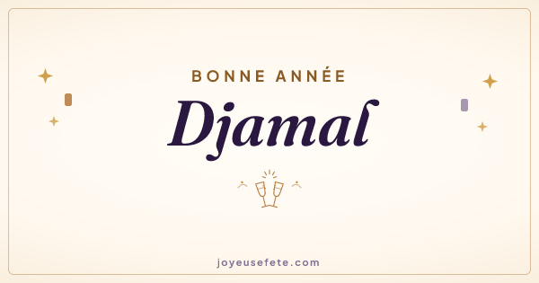 Image « Bonne année Djamal » au format large