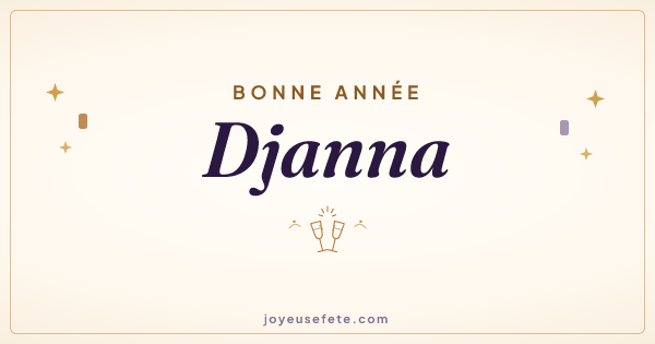 Image « Bonne année Djanna » au format large