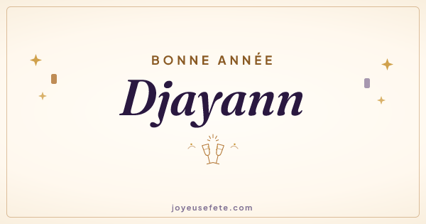 Image « Bonne année Djayann » au format large