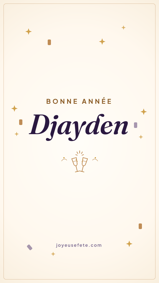 Image « Bonne année Djayden » au format story