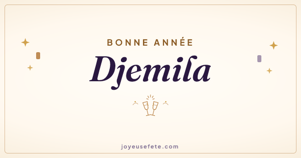 Image « Bonne année Djemila » au format large