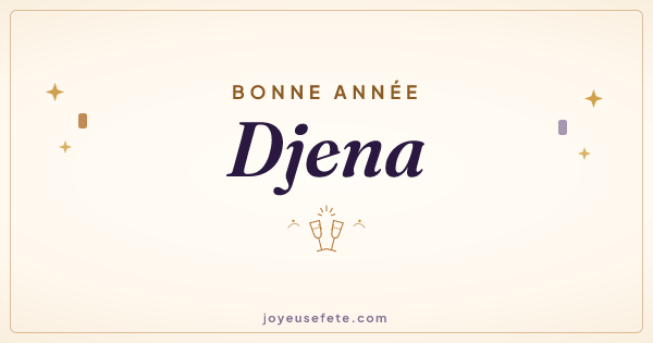 Image « Bonne année Djena » au format large