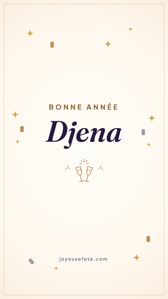 Image « Bonne année Djena » au format story