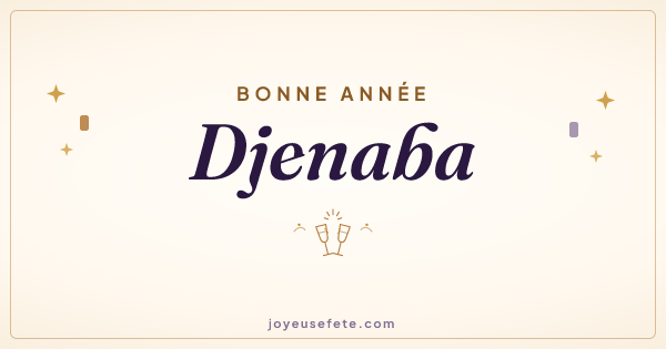 Image « Bonne année Djenaba » au format large