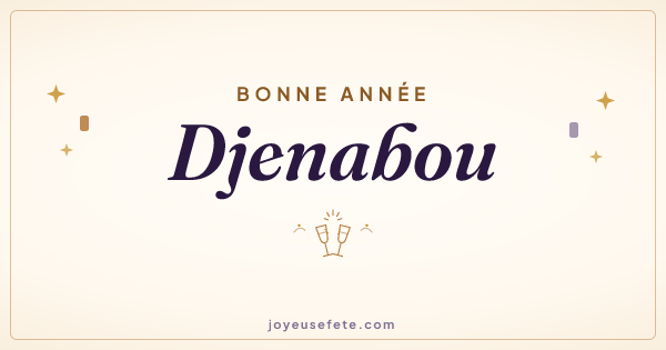Image « Bonne année Djenabou » au format large