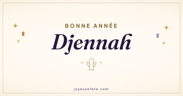 Image « Bonne année Djennah » au format large