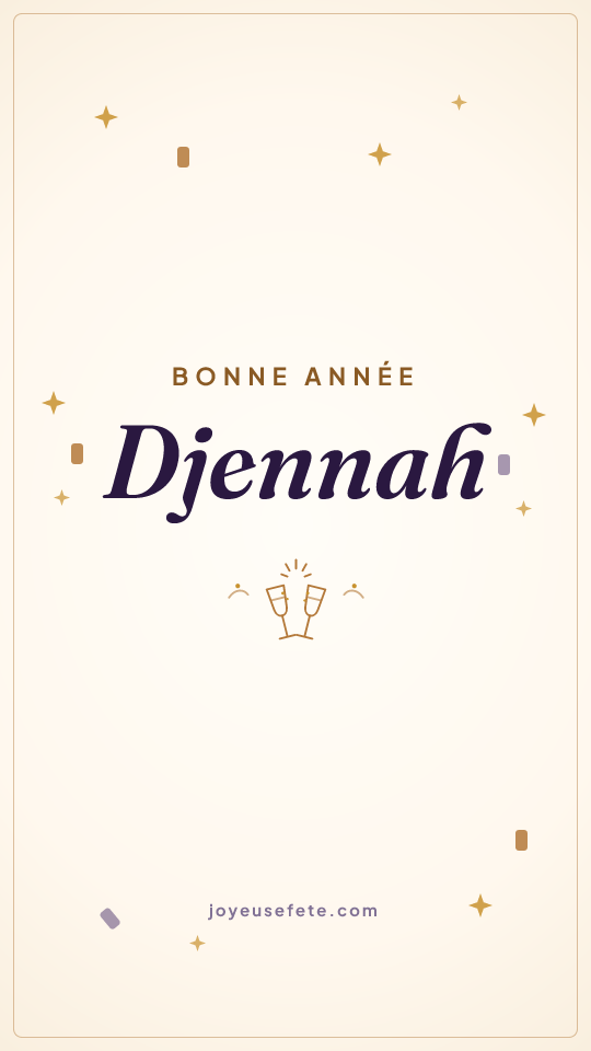 Image « Bonne année Djennah » au format story