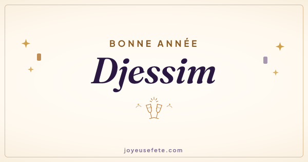 Image « Bonne année Djessim » au format large