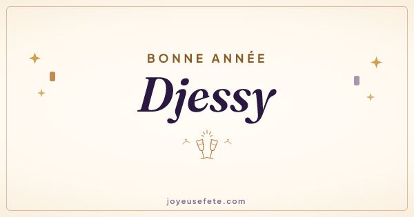 Image « Bonne année Djessy » au format large