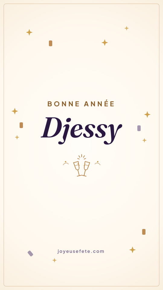 Image « Bonne année Djessy » au format story