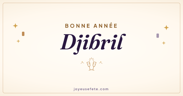 Image « Bonne année Djibril » au format large