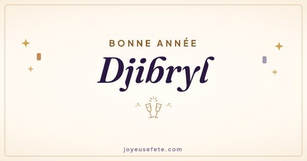 Image « Bonne année Djibryl » au format large