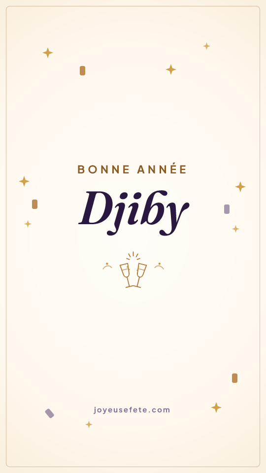 Image « Bonne année Djiby » au format story
