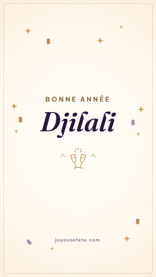 Image « Bonne année Djilali » au format story