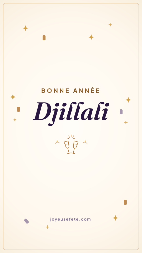 Image « Bonne année Djillali » au format story