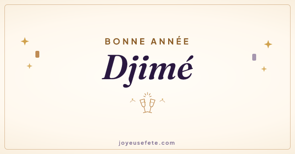 Image « Bonne année Djimé » au format large