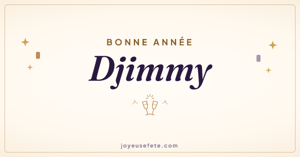 Image « Bonne année Djimmy » au format large