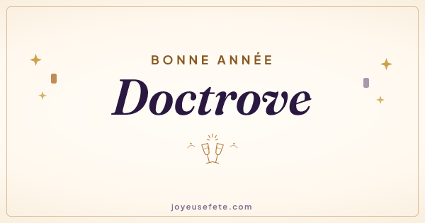 Image « Bonne année Doctrove » au format large