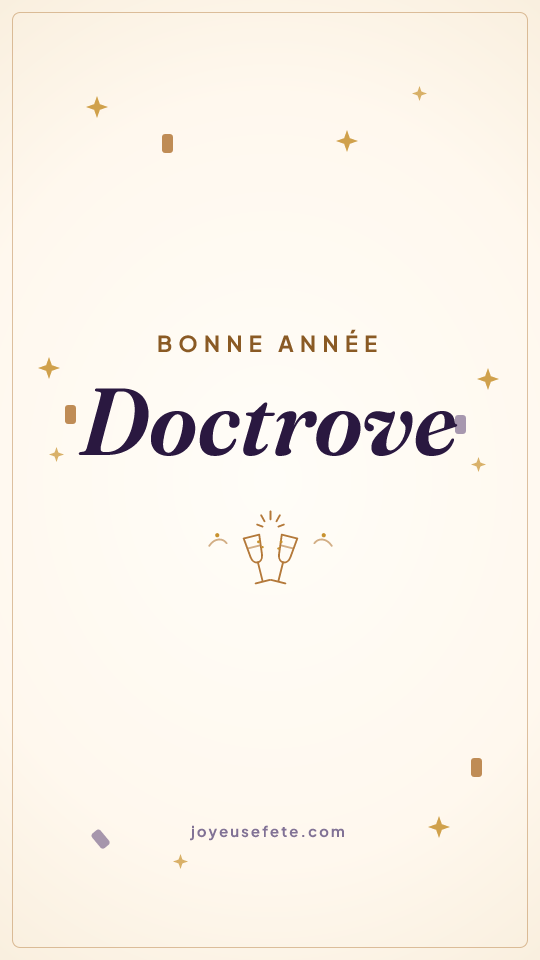 Image « Bonne année Doctrove » au format story