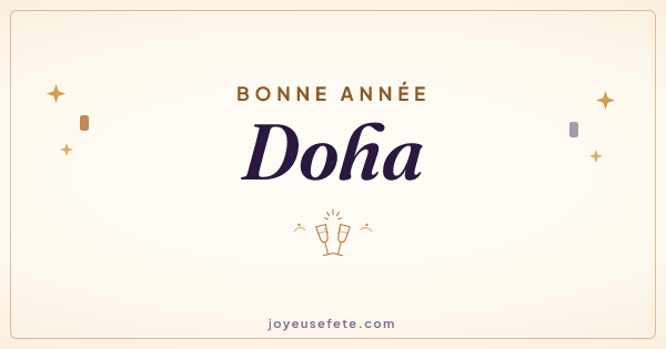 Image « Bonne année Doha » au format large