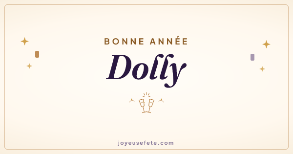 Image « Bonne année Dolly » au format large