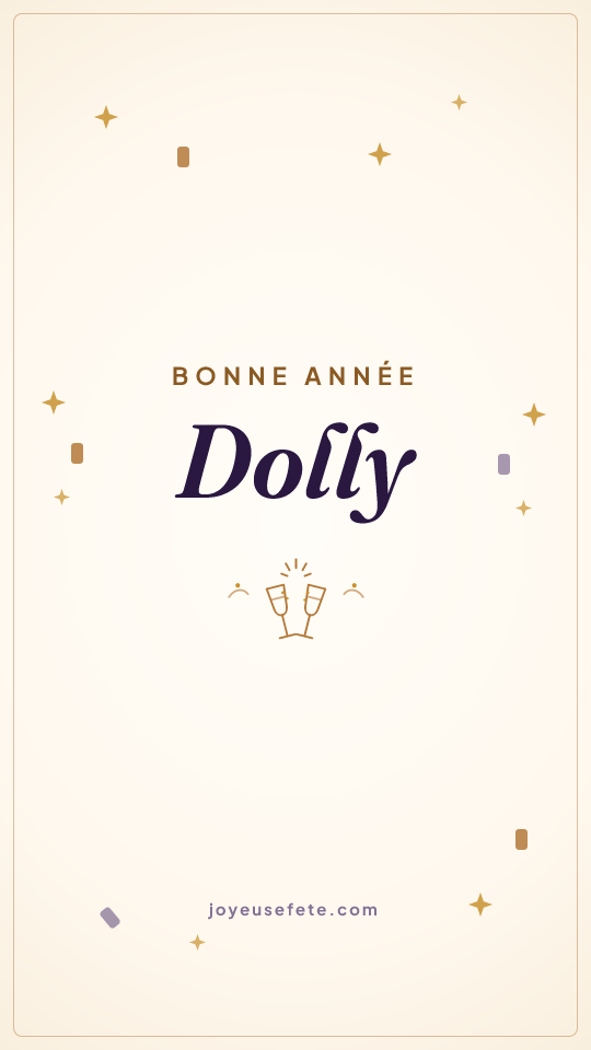 Image « Bonne année Dolly » au format story