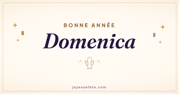 Image « Bonne année Domenica » au format large