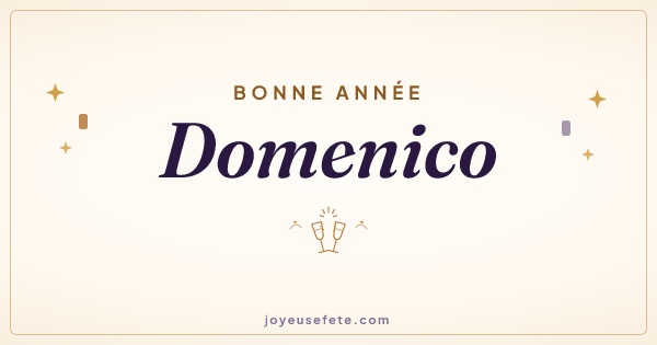 Image « Bonne année Domenico » au format large