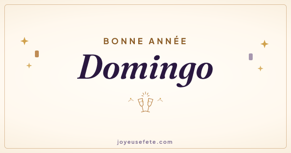 Image « Bonne année Domingo » au format large