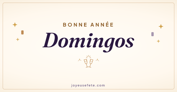 Image « Bonne année Domingos » au format large