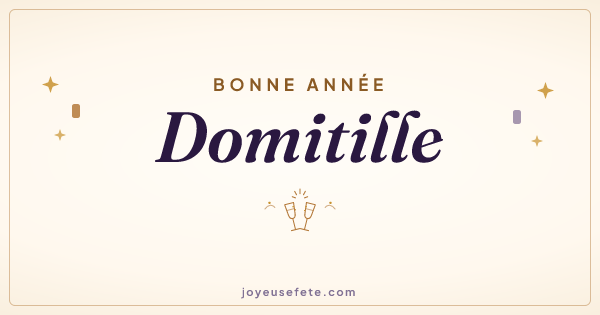 Image « Bonne année Domitille » au format large